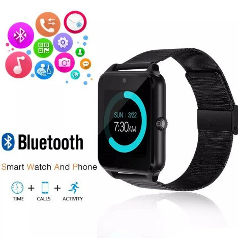 Ceas Smartwatch cu Telefon iUni GT08s Plus, Curea Metalica, Touchscreen, Camera, Notificari, Alumini